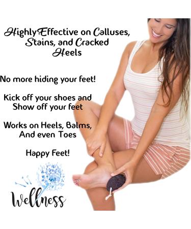 Opaz Pumice Stone for Feet - Natural Earth Lava Pedicure Kit, Callus Remover for Hard Skin - Hands and Feet (2 Pack) - Buy Online on GoSupps.com