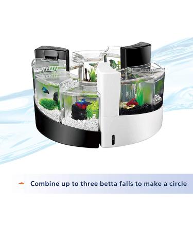 Aqueon Betta Falls Aquarium Kit with QuietFlow Filter - 3 Section Fish Tank - Buy Online on GoSupps.com