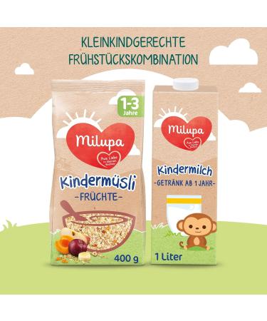 Milupa Children's Muesli Fine Fruits No Added Sugar Cereal for Ages 1-3 | Healthy Baby Breakfast 4 x 400g International Shipping Available - Buy Online on GoSupps.com