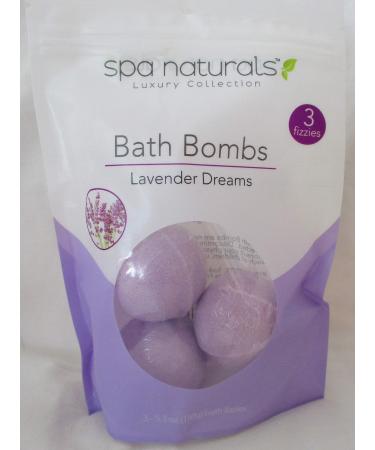 Bath Bombs Lavender Dreams 3 Pk