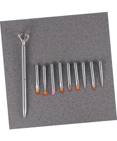 Ipetboom 1 Nail Decoration Brush Nail Drawing Brush Nail Art Painting Pen Nail Painting Brush Nail Pen Boxed 14.5X2X1cm Silver - Buy Online on GoSupps.com