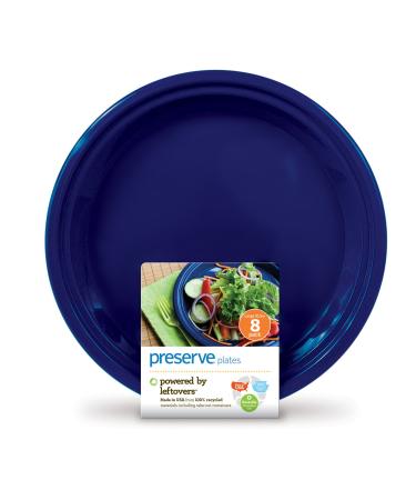 Preserve On the Go Large Plates, Set of 8, Midnight Blue Large Plates Midnight Blue