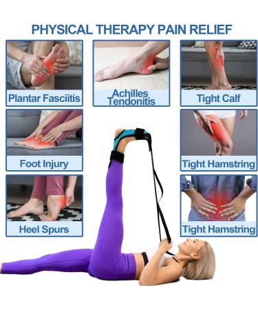 EXCYINSI Fascia Stretcher & Plantar Fasciitis Stretcher - Calf and Foot Stretcher for Relieving Plantar Fasciitis Achilles Hamstring Heel Spurs&Drop Foot Adjustable Yoga Strap for Dance&Gymnastics - Buy Online on GoSupps.com