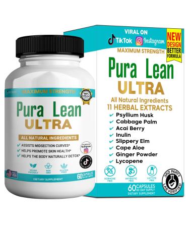 GREENVIFY Pura Lean Ultra Maximum Strength Dietary Supplement All Natural Ingredients 60 Capsules 30-Day Supply (1)