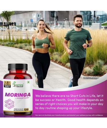 Humming Herbs Moringa Leaf Extract Complex with Resveratrol Astaxanthin S-Acetyl Glutathione Vitamin C & Folate 998 mg per Serving 120 Capsules (60 Days) Antioxidant & Immune Support - Buy Online on GoSupps.com