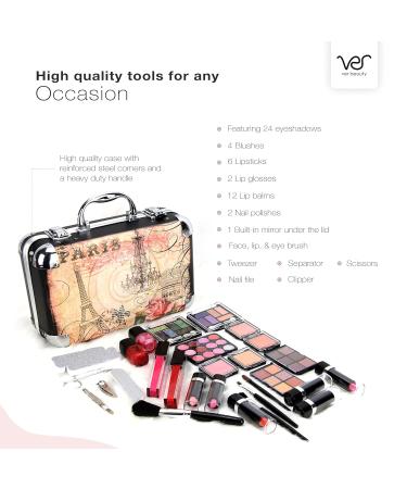 All-In-One Makeup Set for Adults & Girls | Complete Beginner Makeup Kit with Eyeshadow Blush Lip Gloss & More | International Shipping Available - Buy Online on GoSupps.com