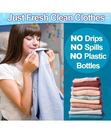 Eco-Friendly Laundry Detergent Sheets (120 Loads) - Hypoallergenic Enzyme-Based Stain Remover for Travel - Fresh Scent - Buy Online on GoSupps.com