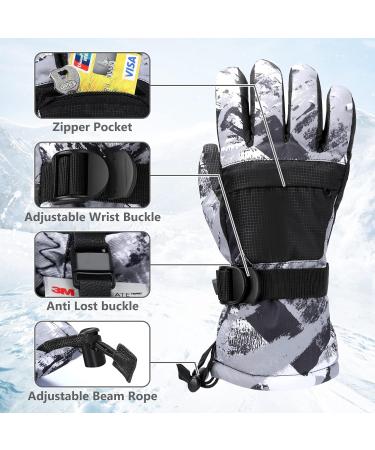 Odtmger Ski Gloves: Warmest Waterproof & Breathable Snow Gear for Men Women & Kids - Perfect for Cold Weather Outdoor Fun! - Buy Online on GoSupps.com
