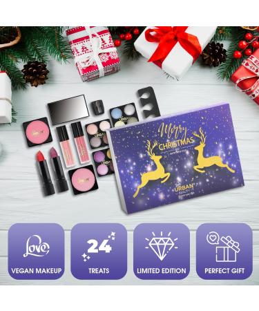Urban Beauty Vegan Makeup Advent Calendar - 24-Day Cosmetic Gift Set for Women and Girls - Buy Online on GoSupps.com