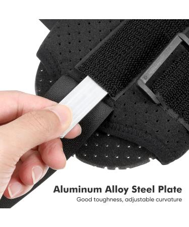Adjustable Drop Foot Support & Plantar Sling Sleep Sock - Night Splint for Comfortable Sleeping - 40x26cm Black - Buy Online on GoSupps.com