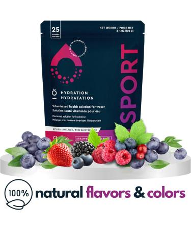  Hydration Vitamin-Rich Electrolyte Powder - 25 Servings - Tasty Berries Drink Mix Sugar Free Electrolytes No Artificial Ingredients. Stay Hydrated Longer Berries 25 servings - Buy Online on GoSupps.com