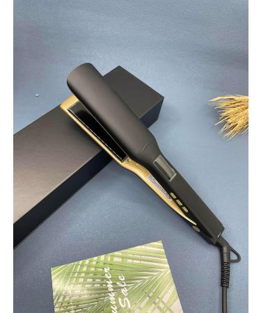 Goddess Professional Hair Straightener 480 F - 1.5 Inch Black & Gold | International Shipping Available - Buy Online on GoSupps.com