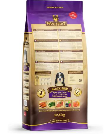 WOLFSBLUT Large Breed Puppy Black Bird 12 5 kg - Buy Online on GoSupps.com