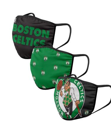 Boston Celtics NBA Face Cover - Adult - 3 Pack