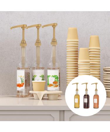 8 Packs Coffee Syrup Pump Fits Most 750ml Syrup Bottle (for Torani Davinci Jordan's Skinny Syrup Bottles) Syrup Dispenser Syrup Pumps for Coffee Bar and Home No Dripping (Gold) - Buy Online on GoSupps.com