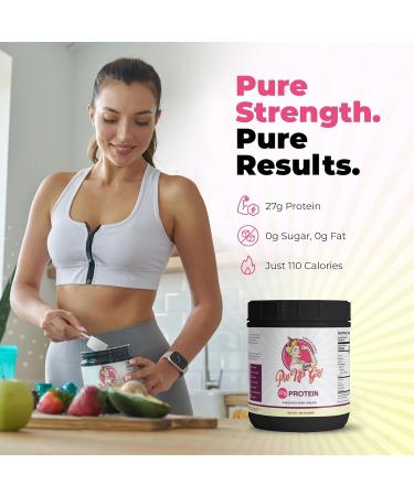 Pin Up Girl Whey Protein Isolate Powder 27g of Protein Per Serving Pure Premium Muscle-Building Whey Protein for Women Fat Free, Low Calorie, Low Carb, No Added Sugar Unflavored Unflavored 1 Pound (Pack of 1) - Buy Online on GoSupps.com