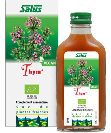 Salus – Organic Thyme – Food Supplement Based on Organic Thyme Juice – Upper Respiratory Tract and Contributes to Physical Well-being – Vegan – 200 ml