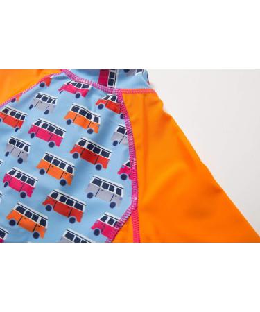BONVERANO Baby Boy One Piece UV Protection Swimsuit 50+ UPF, Orange-car, 24 Months - Buy Online on GoSupps.com