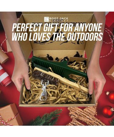 Boot Jack and Brush Mud Remover Set - Ideal Gift for Cleaning Wellingtons & Hiking Boots - Buy Online on GoSupps.com