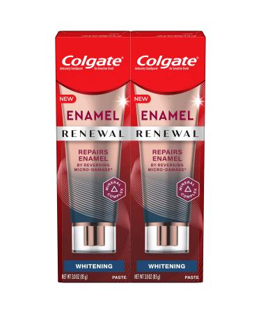 Colgate Renewal Enamel Toothpaste, Teeth Sensitivity Repair, Fresh Mint Gel - 3 Ounce (2 Pack) Whitening