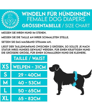 Dog is K nig Eco-Friendly Dog Diapers for Bitches - Adjustable Strong-Rigidity 3 pcs (Red/Blue/Green) XL (65-82cm) - Perfect for Heat & Incontinence - Buy Online on GoSupps.com