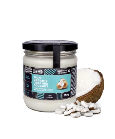 EP bar coconut cream 100% - vegan and keto coconut oil cold pressed natural left without additives fat for cooking white without adding sugar native and natural - 350g glass 1 glass (1x350g) - Buy Online on GoSupps.com