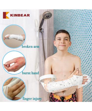 KINBEAR Waterproof Cast Cover for Kids | Reusable Arm Sleeve Protector for Broken Wrist, Finger, Elbow, Hand | Watertight Seal to Keep Wounds Dry - Buy Online on GoSupps.com