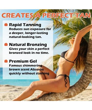 Tanning Gel - Soft & Dark Brown Tanning Accelerator for All Skin Types - 100g - Buy Online on GoSupps.com