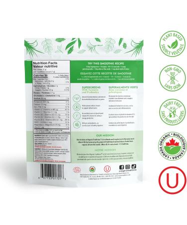 Organic Traditions Super Greens Superfood Powder with Turmeric Organic Greens Powder Smoothie Booster 200g/7oz Bag Original 200 g (Pack of 1) - Buy Online on GoSupps.com