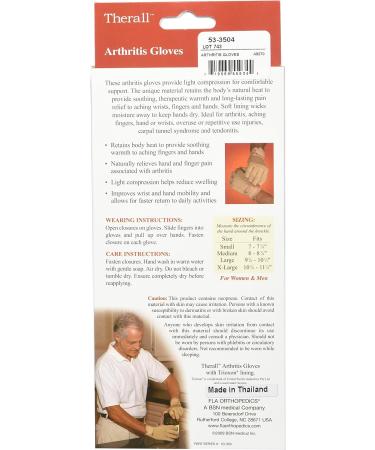 Therall Arthritis Gloves Beige Small - 1 Pair for Joint Pain Relief - Buy Online on GoSupps.com