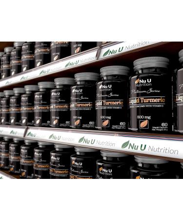 High Strength Liquid Turmeric Curcumin Capsules with Vitamin D | 185x More Bioavailability NovaSOL Curcumin | Vegetarian Premium Formula Made in UK - Buy Online on GoSupps.com