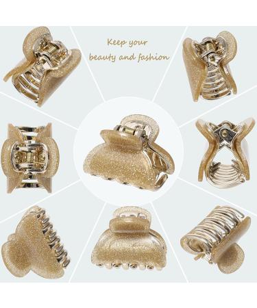 12 Pcs Small Hair Claw Clips for Women Girls - Bling Sequins Jaw Clips for Thick Thin Hair - Non Slip Strong Hold Hair Clamps (Dot Sequins) - Buy Online on GoSupps.com