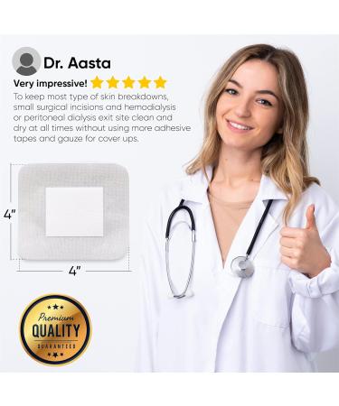 Sterile 4x4 Bordered Gauze Island Dressing | Adhesive & Breathable Wound Care | Latex-Free & Highly Absorbent (25 Pack) - Shop Internationally - Buy Online on GoSupps.com