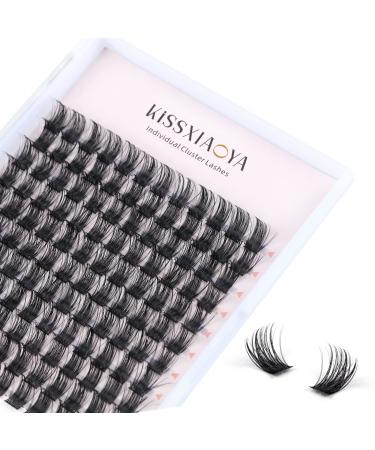 Cluster Lashes Extensions 144Pcs Individual Cluster Lashes D Curl 13mm Wide Stem Cluster Eyelashes Soft Natural False Eyelashes Cluster DIY Eyelash Extension At Home (13mm 13mm 144P D Curl) 1 count (Pack of 1) 13mm 144P D Curl