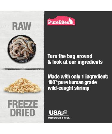 PureBites Freeze Dried Shrimp Cat Treats 23g | 1 Ingredient | Made in USA & Cat Food Topper 80g | Turkey Recipe | Made in USA - Buy Online on GoSupps.com