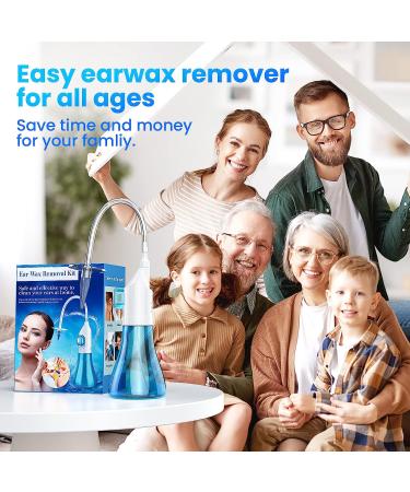 Ear Wax Removal Kit | Manual Ear Irrigation System for Adults & Kids | Includes Basin, Towel, and 31 Disposable Tips - Buy Online on GoSupps.com