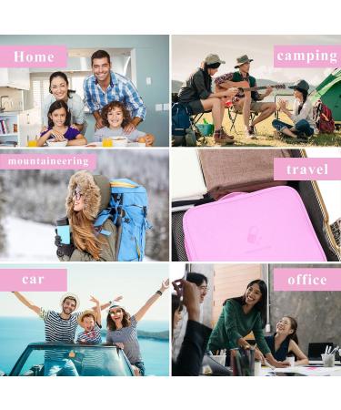 Keraneet 2-Piece Medication Bag | Dust-Repellent Portable Pharmacy Storage for Travel & Home - Pink - Buy Online on GoSupps.com