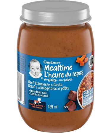 Gerber Mealtime Pur e Beef Bolognese and Pasta Jar 12x159ml - Buy Online on GoSupps.com