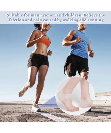 Silicone Heel Protectors - 4pcs Soft Gel Blister Prevention Cups for Plantar Fasciitis Relief - Men & Women - Buy Online on GoSupps.com