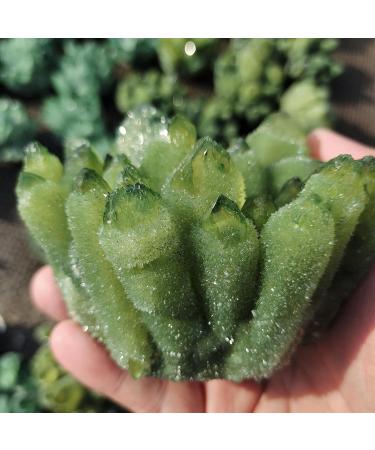 Stone 1pcs 400-500g Natural Green Ghost Phantom Quartz Crystal Cluster Specimen Crystal Cluster - Buy Online on GoSupps.com