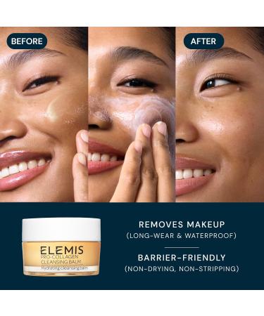 ELEMIS Healthy Skin Exclusive Travel Set | Pro-Collagen Cleansing Balm Mini Marine Cream SPF 30 Mini & Dynamic Resurfacing Pads | Anti-Aging Hydrating Skincare Travel Kit - Buy Online on GoSupps.com