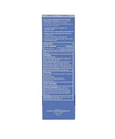 Neutrogena T/Sal Therapeutic Shampoo for Scalp Build-Up Control | Salicylic Acid Treatment for Dandruff, Psoriasis & Dermatitis | 4.5 fl. oz - Buy Online on GoSupps.com