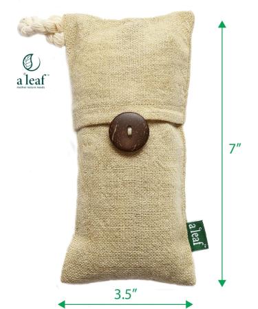 Shop Bamboo Charcoal Air Purifying Bags | Natural Odor Eliminator | Eco-Friendly & Chemical-Free | 8 Small Light Yellow Bags - Canada Made - Buy Online on GoSupps.com