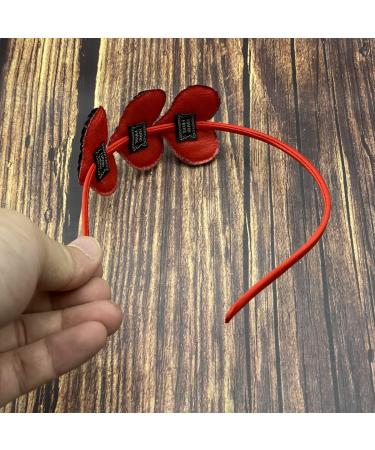 Red Sequin Love Heart Headband - Valentine's Day Hair Accessory for Girls & Women - Buy Online on GoSupps.com