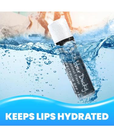 Rubber Ducky Lip Balm SPF 15 - Vegan Broad Spectrum Lip Sunscreen Water Resistant Coconut Flavor | Moisturizing Vitamin E | 3 Pack - Buy Online on GoSupps.com
