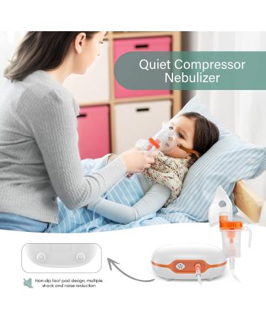 Portable Nebulizer Machine for Adults & Kids | 3 Sizes Mask, Full Accessory Kit | Tiny Mist Compressor | Steam Inhaler - 0707QZJ8 - Buy Online on GoSupps.com