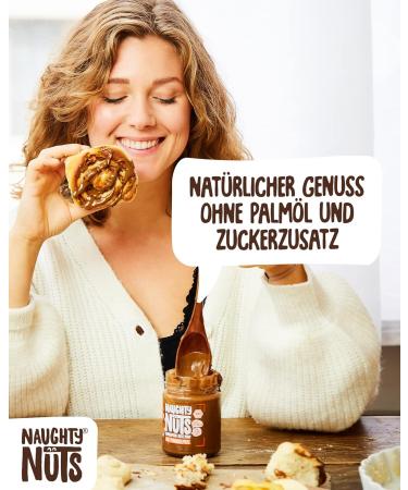 Naughty Nuts Bio Mandelmus Cinnamon Roll - 100% Natural & Vegan Almond-Cinnamon Spread | No Palm Oil & Sugar | Perfect Topping for Muesli | 250g - Buy Online on GoSupps.com