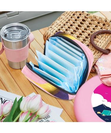 Funny Pink Fruit Banana Menstrual Cup Storage Bag for Women Portable & Stylish Bandage Organizer for First Period Essentials - Buy Online on GoSupps.com