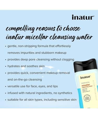 Jojoba Oil Micellar Cleansing Water for Makeup Removal - 100ml | International Shipping Available - Buy Online on GoSupps.com