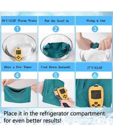 Cooling Collar for Dogs - Summer Heat Relief Neckerchief & Bandana | Breathable Freezing Pet Accessory (Blue M) - Buy Online on GoSupps.com
